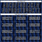 Custom Black Thunder Blue-White Geometric Shape Sublimation Soccer Uniform Jersey