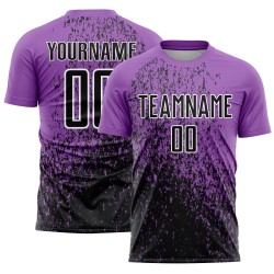 Custom Medium Purple Black-White Abstract Fragment Art Sublimation Soccer Uniform Jersey Custom Medium Purple Black-White Abstract Fragment Art Sublimation Soccer Uniform Jersey
