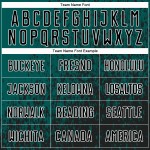 Custom Midnight Green Black-White Abstract Fragment Art Sublimation Soccer Uniform Jersey