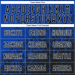 Custom Thunder Blue Black-White Abstract Fragment Art Sublimation Soccer Uniform Jersey