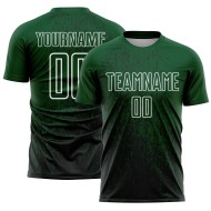 Custom Green Black-White Abstract Fragment Art Sublimation Soccer Uniform Jersey Custom Green Black-White Abstract Fragment Art Sublimation Soccer Uniform Jersey